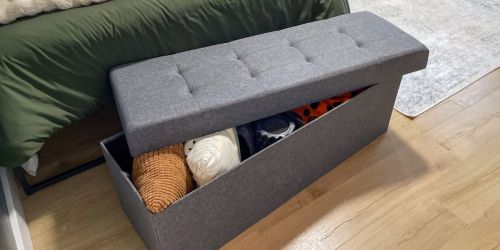 Storage Ottoman Bench from $29.99 Shipped (Reg. $73) | FIVE Colors Available!