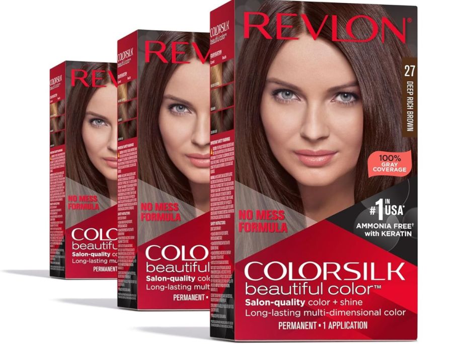 3 boxes of Revlon Colorsilk Hair Color