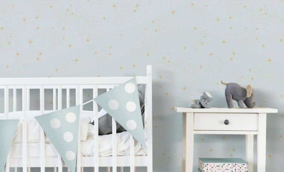 a carpeted child's room 