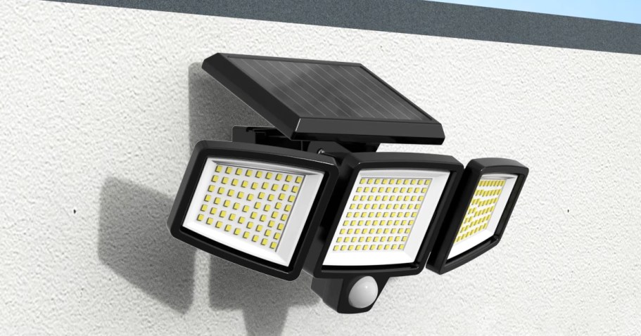 Outdoor Solar Motion Sensor Lights 3-Pack w/ Remotes Just $24.99 Shipped on Walmart.com