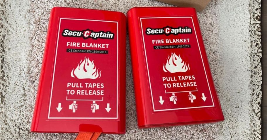 Emergency Fire Blanket 2-Pack Only $16.99 on Amazon – Just $8.49 Each!