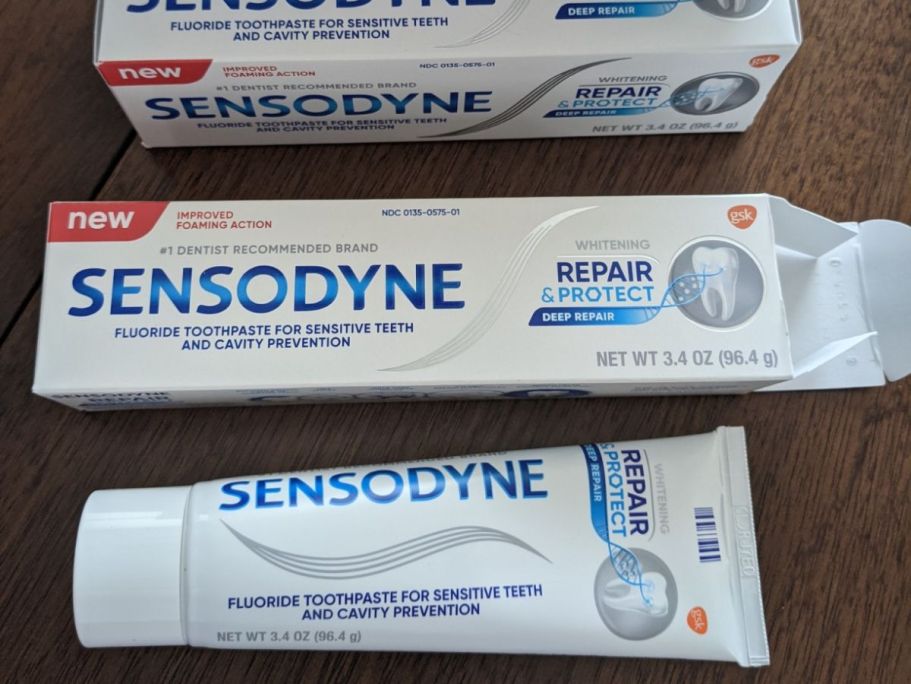 FOUR Sensodyne Toothpastes Only $5.49 Shipped on Amazon (Reg. $25)