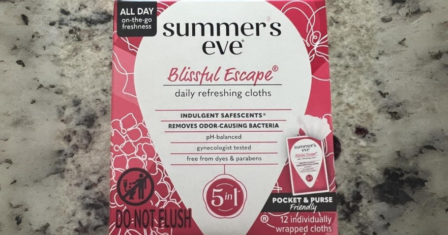 *HOT* Summer’s Eve Cleansing Cloths 12-Count Just $1 Shipped on Amazon