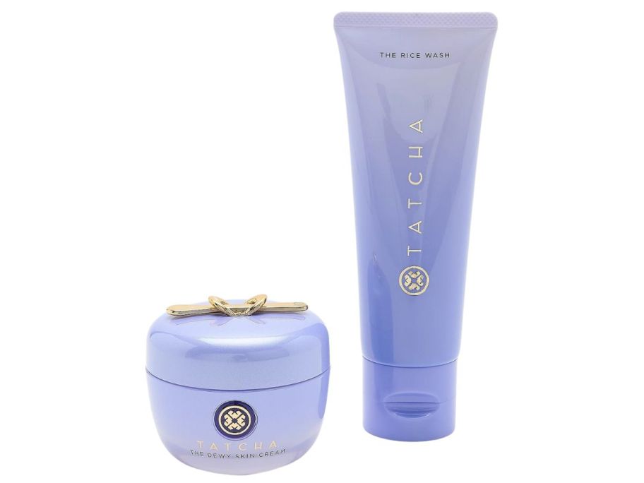 TATCHA The Rice Wash and Dewy Skin Cream 2-Piece Set stock image