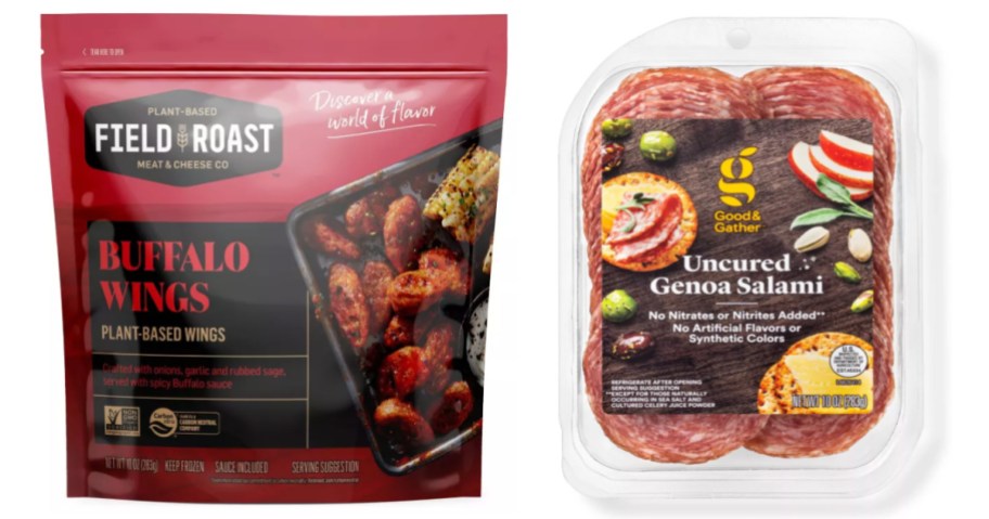 Vegan Wings and Salami