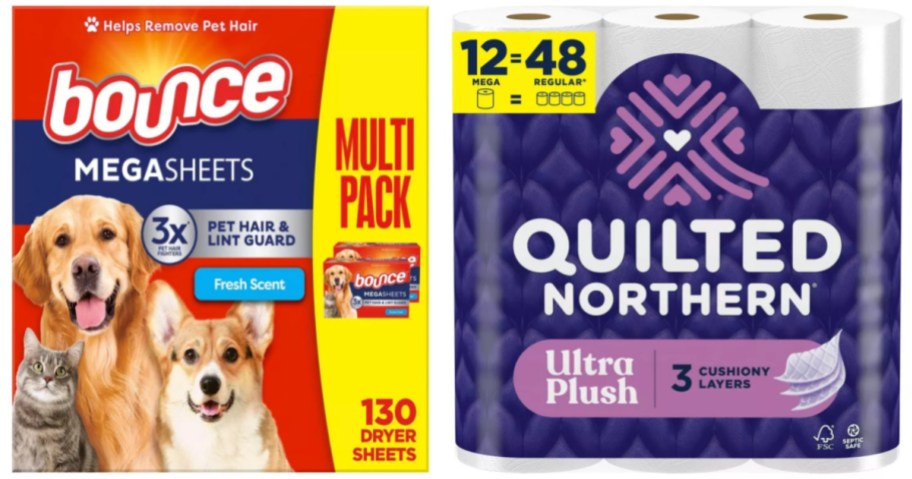 Dryer sheets and toilet paper