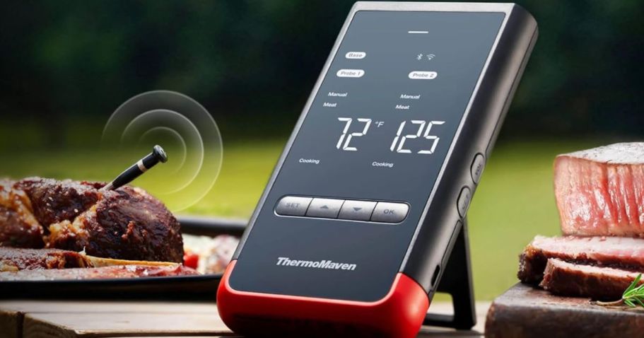Wireless Smart Meat Thermometer Just $67 Shipped on Amazon (Monitor 2 Dishes at Once!)