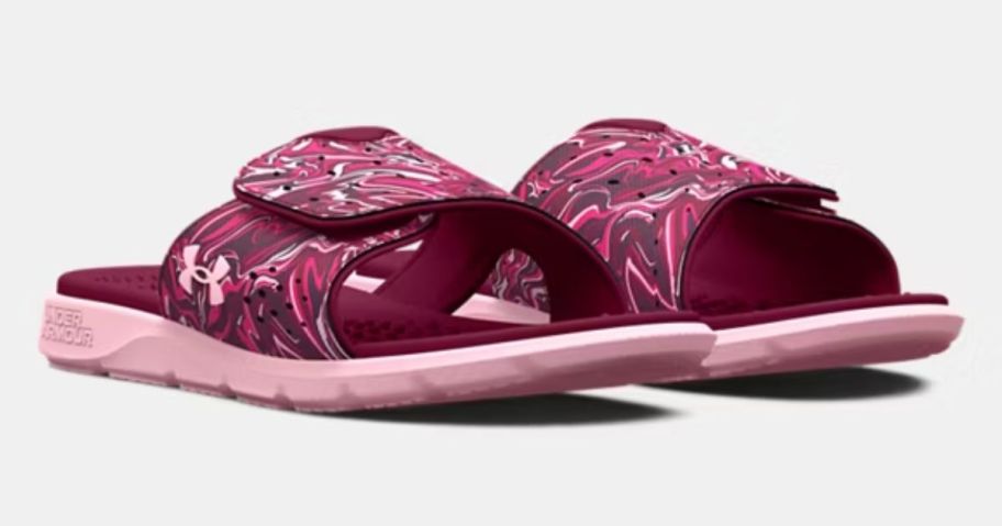 Under Armour Girls UA Ignite Pro Graphic Strap Slides