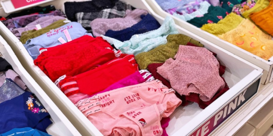 Get 7 Pairs of Victoria’s Secret PINK Underwear for $29.75 (Just $4.25 Each!)