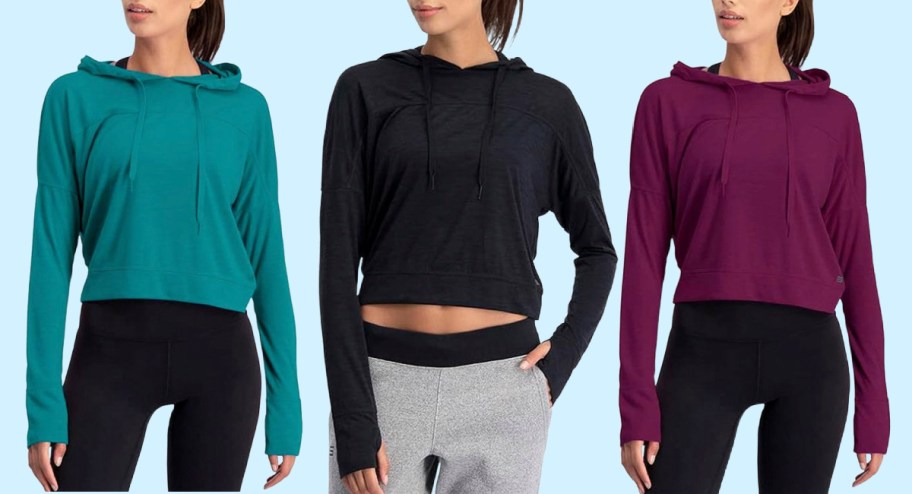 TWO Three Sixty Six Women’s Hoodie Crop Tops Just $18 Shipped (Reg. $100)