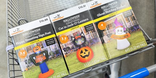 Walmart Halloween Inflatables Only $12.60 – Lights Up & Self-Inflates Instantly!