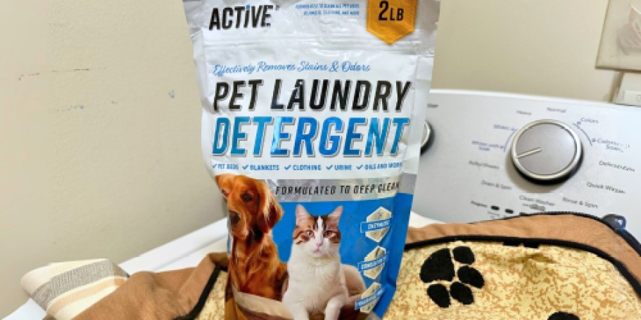 Active Pet Laundry Detergent Bag Only $11.57 Shipped on Amazon | Removes Odors & Stains!