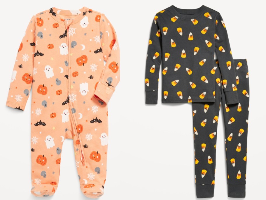 baby and toddler halloween pjs