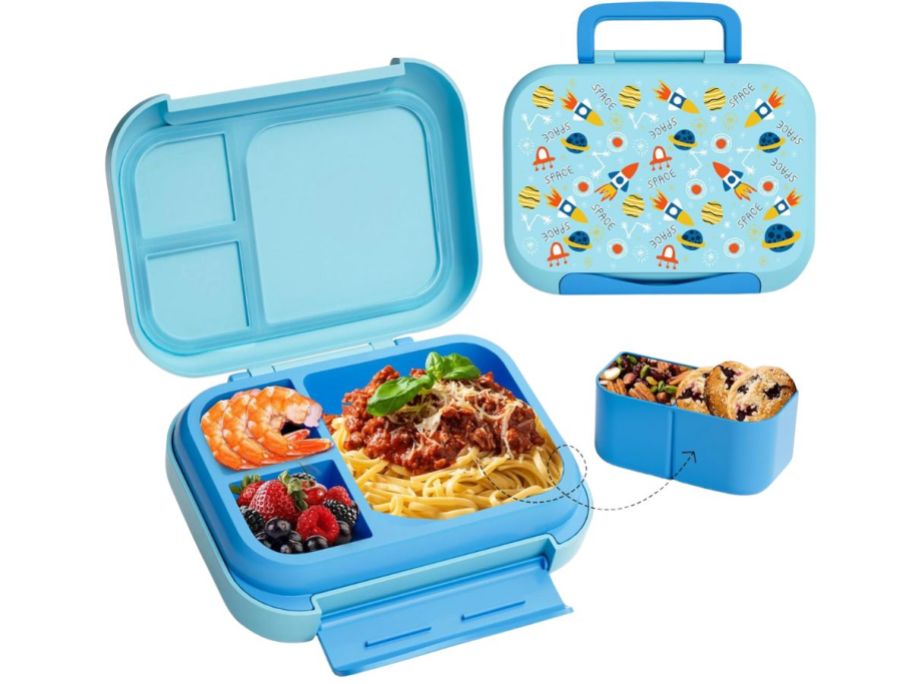 Bento 5-Compartment Box in Blue