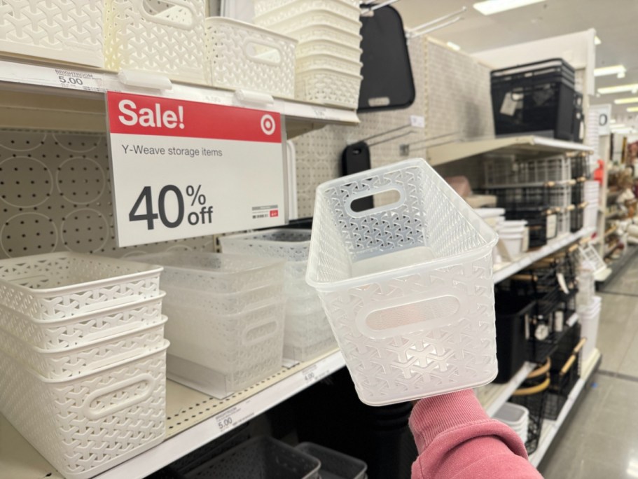 40% Off Brightroom Storage Baskets at Target | Prices from $1.80!