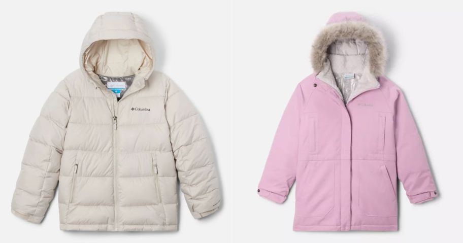 kids columbia jacket stock images