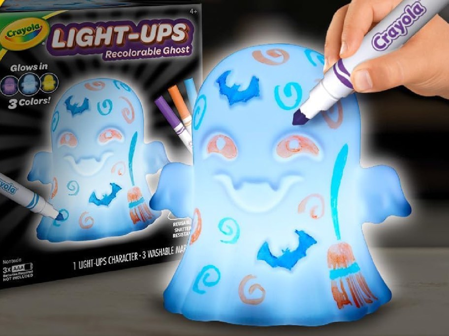 crayola-ghost-light-up مصابيح Crayola Halloween المضيئة الجديدة فقط 9.99 دولارًا على أمازون | يمكن للأطفال التلوين مرارًا وتكرارًا