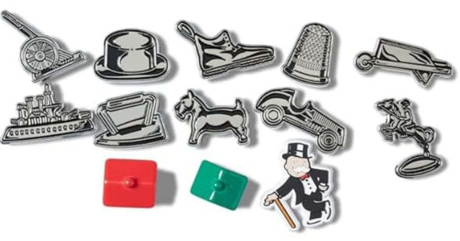 various crocs monopoly jibbitz