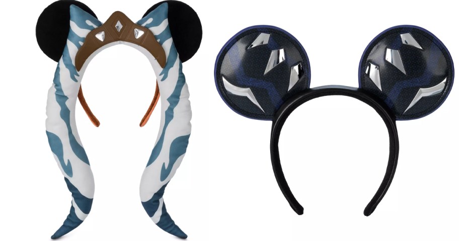 disney ahsoka and black panther mickey ears