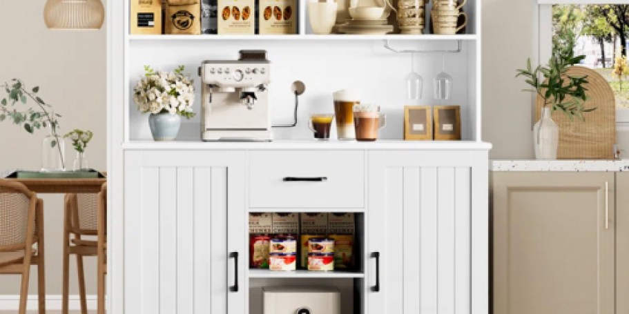 Over 65% Off Wayfair Furniture Sale + Free Shipping | Pantry Cabinet Only $140 Shipped!