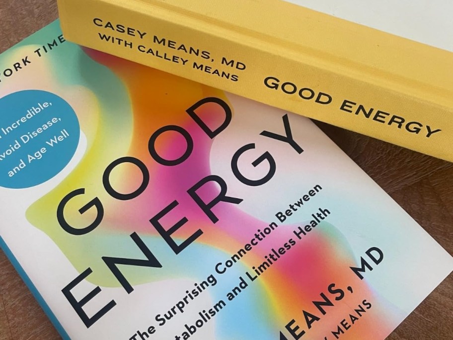 two hardcover copies of the Good Energy book