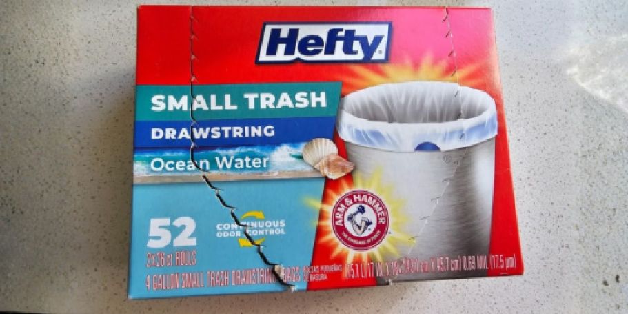 Hefty 4-Gallon Trash Bags 52-Pack Just $5 Shipped on Amazon