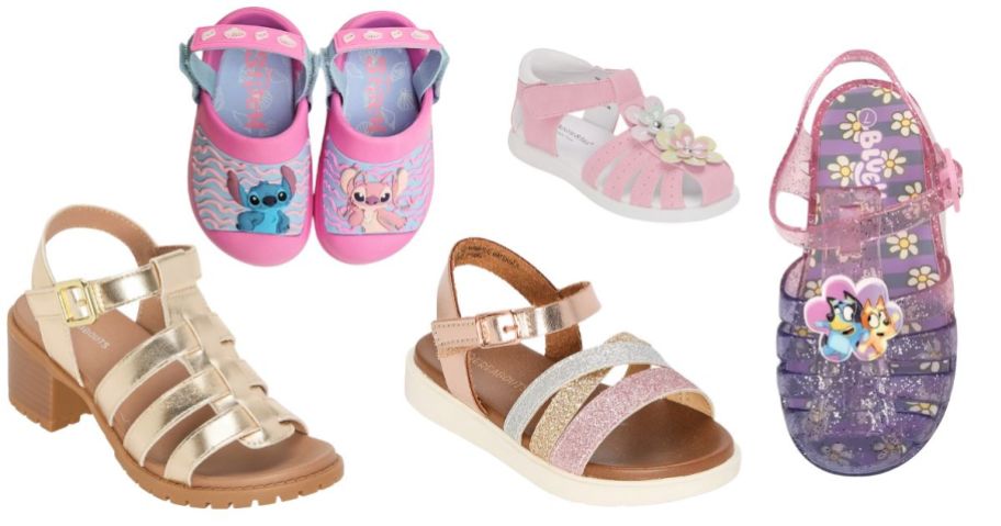 various girls sandals