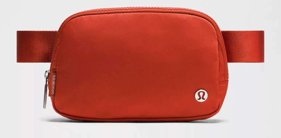 Rust colored Lululemon belt bag