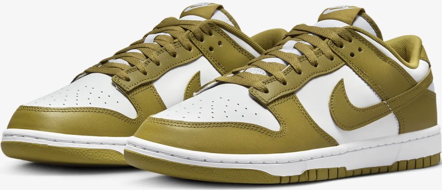 dark yellow and white nike dunk shoes 