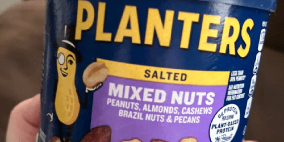 Planters Lightly Salted Mixed Nuts 10oz Container Only $3.49 Shipped on Amazon