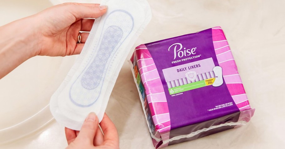 Stackable Poise Coupons on Amazon | Daily Liners 48-Count ONLY $1.20 Shipped