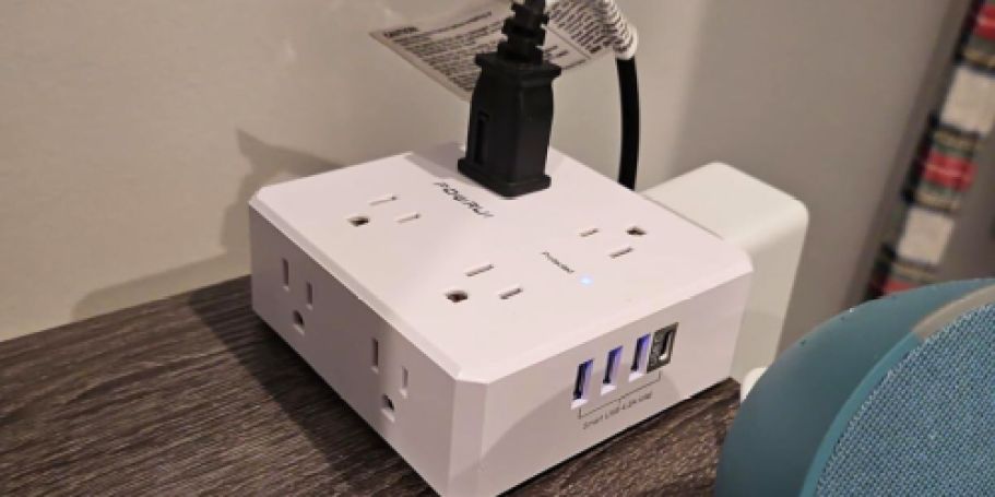 Surge Protector Power Strip w/ 8 Outlets & 4 USB Ports Just $8.99 on Amazon