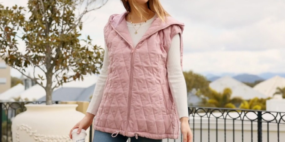 Women’s Hooded Vest Only $17.99 Shipped on Amazon (Reg. $45) – Today Only!