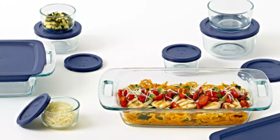 Pyrex 16-Piece Bake N Store Glass Storage Set Just $35.99 on Kohls.com (Reg. $65)