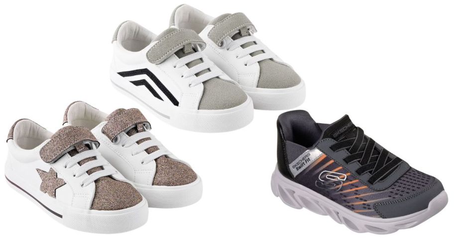 two member's mark kids shoes and skechers kids shoes