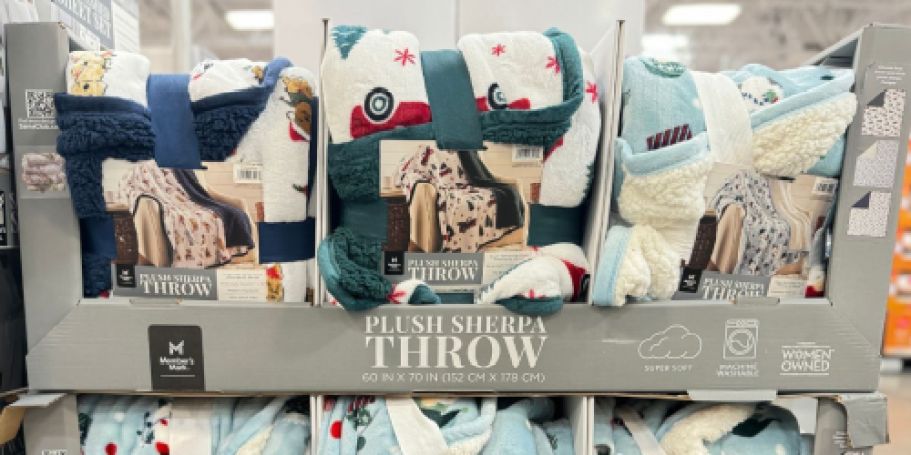 Sam’s Club Holiday Throw Blankets ONLY $12.98