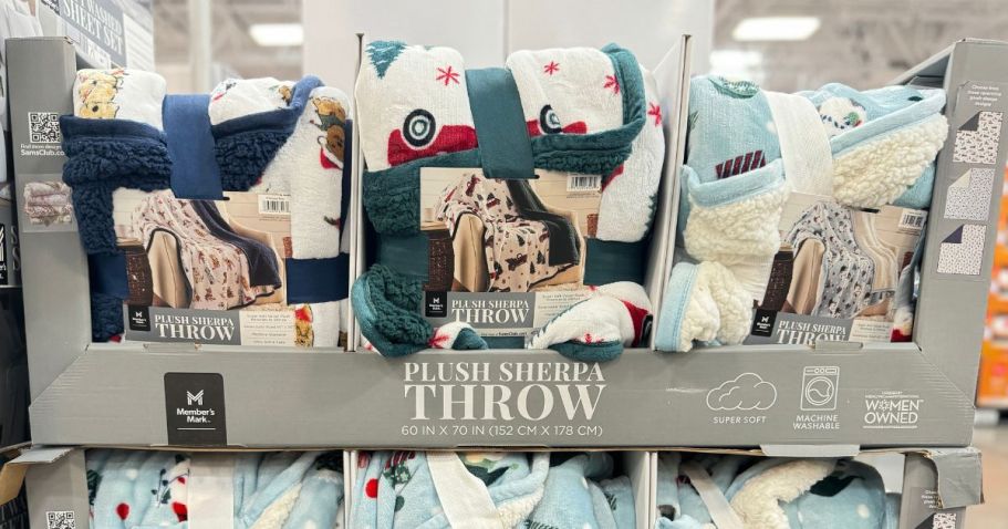 Sam’s Club Holiday Throw Blankets ONLY $12.98