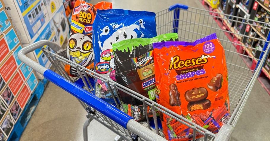 halloween candy bags in sams club cart