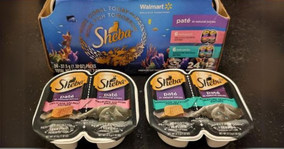 Sheba Cat Food 12-Count Twin-Packs Only $8 on Walmart.com (24 Servings)