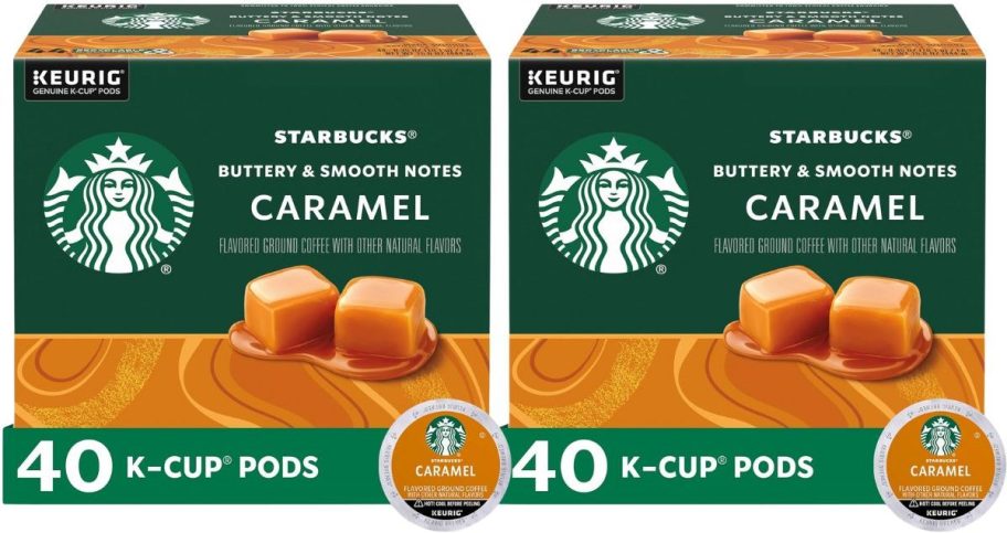 two 40 count boxes of k-cup coffee