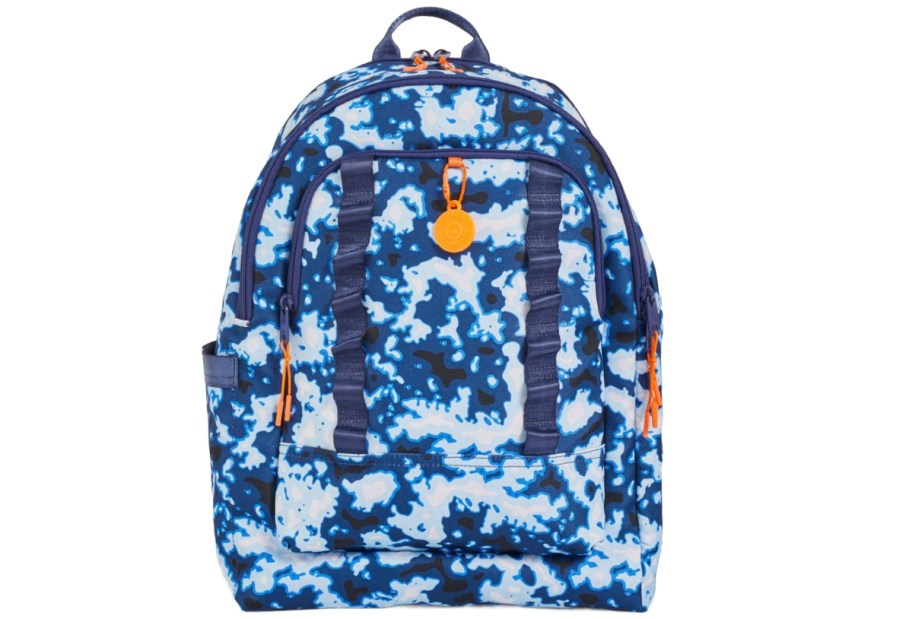 stock image ofblue backpack