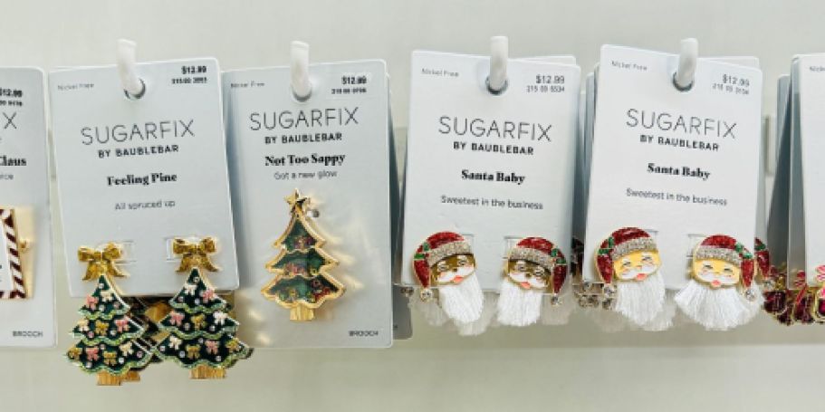 SugarFix Christmas Earrings from $12.99 at Target | TONS of Styles!