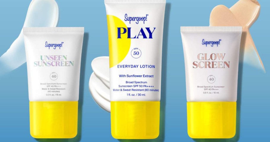 Supergoop! SPF Bestsellers Starter Kit Just $24 Shipped + More on Revolve.com