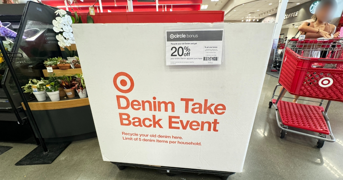 Target Denim Take Back Event | Recycle Your Old Jeans & Get 20% Off New Styles