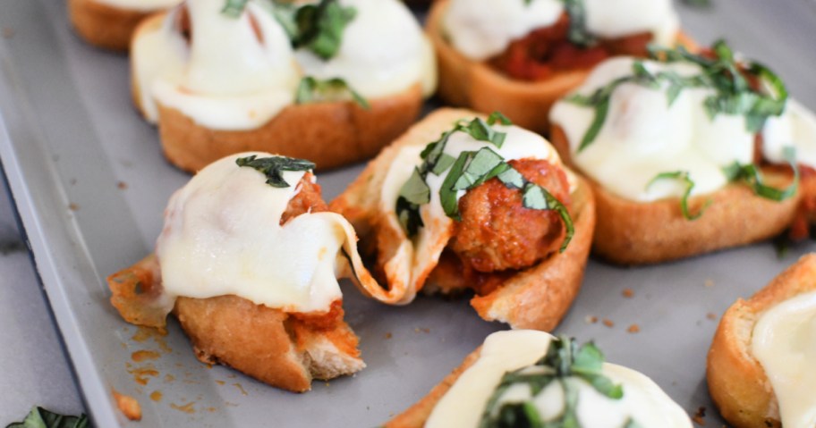 Open-Faced Texas Toast Meatball Subs (Easy 4 Ingredient Meal Hack!)