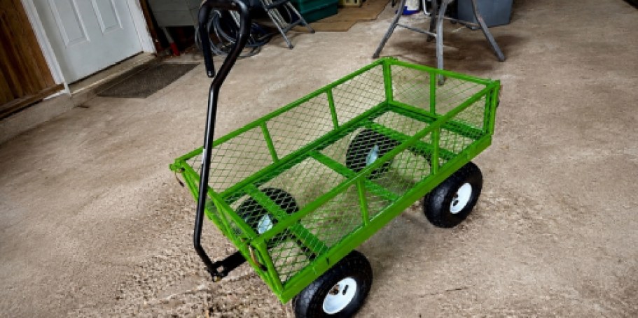 Heavy-Duty Garden Cart Just $64 Shipped on Amazon | Hauls Up to 680lbs!