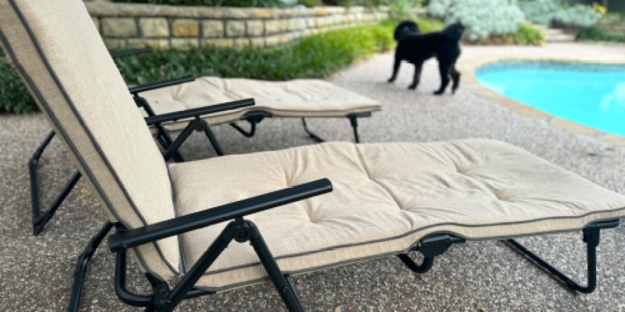 HOT Walmart Patio Furniture Sale | Foldable Outdoor Chaise Lounge Only $32.98 (Reg. $59)