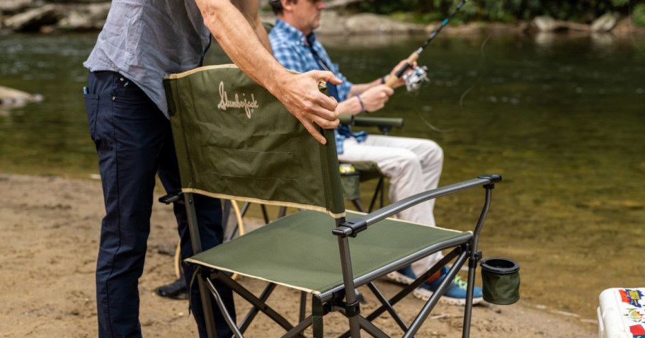 Folding Director’s Chair w/ Cup Holder Only $15 on Walmart.com (Regularly $40)