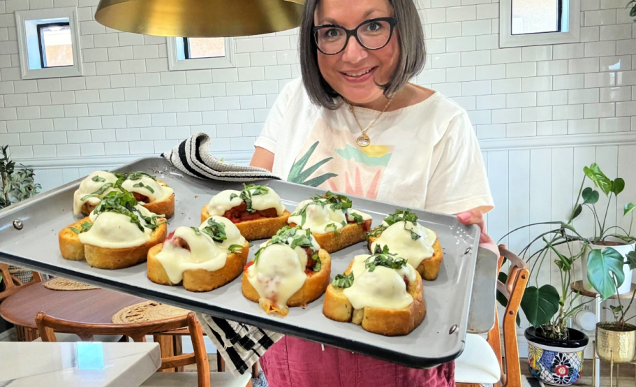 Open-Faced Texas Toast Meatball Subs (Easy Meal Hack!)