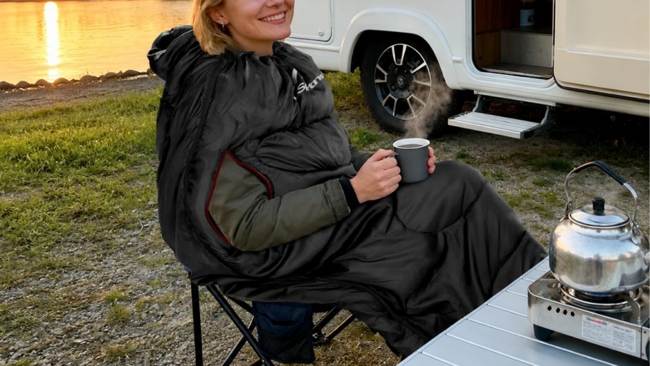 Wearable Sleeping Bag Just $27.99 on Amazon | Must-Have for Soccer Moms, Tailgates & Camping